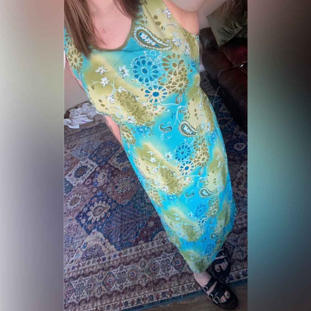 Y2K paisley maxi dress!